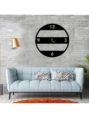 Deko Gonya Modern  Ahşap Duvar Saati