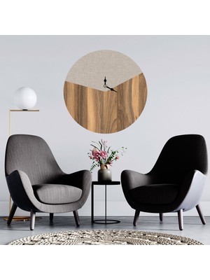 Deko Gonya   Dekoratif Ahşap Duvar Saati