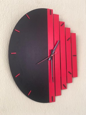 Deko Gonya   Modern Dekoratif Ahşap Duvar Saati