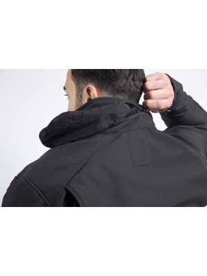 Shellht 04 Softshell Mont  Su Rüzgar Geçirmez Su Itici Gizlenebilir Kapüşon