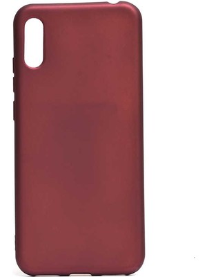 noktaks - Huawei Y6 2019 - Kılıf Mat Soft Premier Silikon Kapak - Mürdüm - T8536