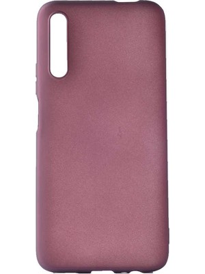 kilifone - Huawei P Smart Pro 2019 - Kılıf Mat Soft Premier Silikon Kapak - Mürdüm - T11343