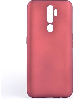 kilifone - Oppo A5 2020 - Kılıf Mat Soft Premier Silikon Kapak - Mürdüm - T10356