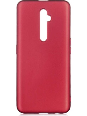 noktaks - Oppo Reno 2Z - Kılıf Mat Soft Premier Silikon Kapak - Mürdüm - T10922