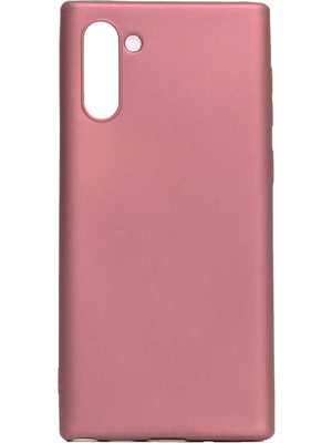 kilifone - Samsung Galaxy Note 10 - Kılıf Mat Soft Premier Silikon Kapak - Mürdüm - T9748