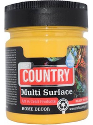 Craft Country Hobi Boyası Yarı Parlak 1016 Sarı 120  cc
