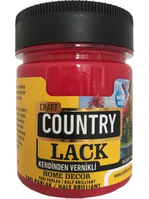 Craft Country Hobi Boya Tam Parlak 4020 Bayrak Kırmızı 120 cc