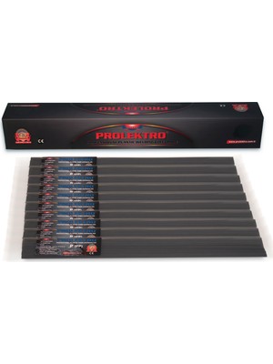 Prolektro 10 Paket Prolektro P(Pp)Siyah Ince Plastik Elektrot -Kaynak Çub...