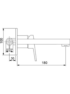 Newarc Silver Ankastre Lavabo Bataryası 851571