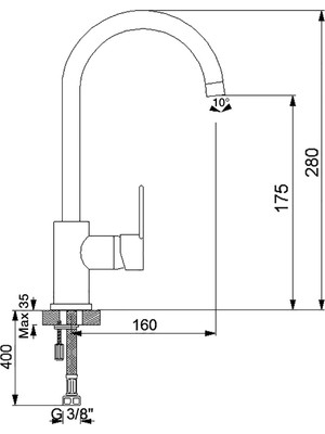 Newarc Dönerli Lavabo Bataryası 971731