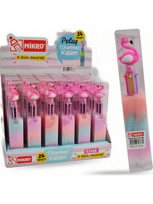 Mikro Flamıngo Peluşlu Fonk.tükenmez Kalem 6 Renk