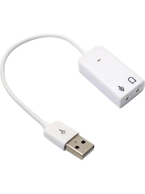 Wozlo 7.1 USB Ses Kartı Kablolu Pc Notebook Mac Uyumlu
