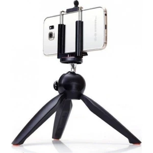 Mini Tripod Telefon Fotoğraf Makinesi Tutucu Video Selfie Tripot Siyah Küçük 12.5 cm