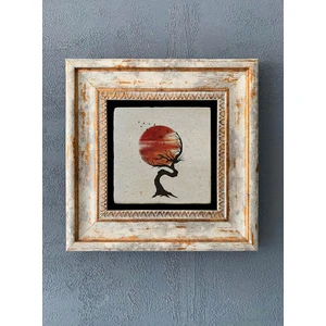 Oscar Stone Decor Çerçeveli Taş Duvar Dekoru 20 x 20 cm CDD-40-1212