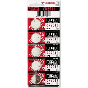 Lityum Pil - CR2016 Düğme Pil 3V - 5'li Paket
