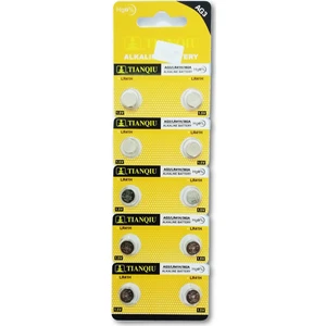 Alkalin Pil - Ag3 / LR41H Düğme Pil 1,5V - 10'lu Paket