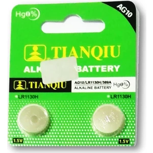 Alkalin Pil - AG10 / LR1130 Düğme Pil 1,5V - 2'li Paket