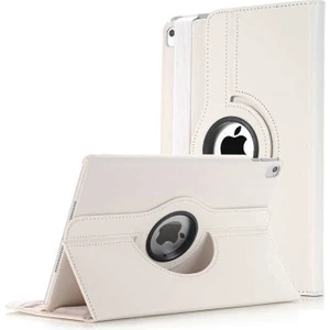 Kzy Apple iPad 10.2 Dönebilen Stantlı Tablet Kılıfı Beyaz