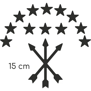 Anahtarlık Sepeti Adige Bayrak Folyo Etiket Siyah 15 cm
