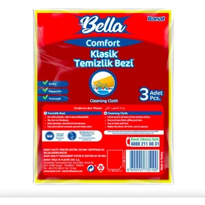 Bella Comfort Classic Temizlik Bezi - 3'Lü Paket