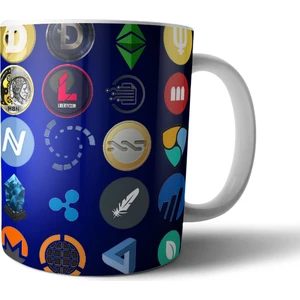 Kripto Para Crypto Currency Logo Kupa Bardak Model 1