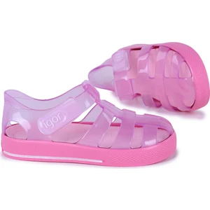 S10245 Star Brillo Plaj Kız/erkek Çocuk Sandalet Deniz Ayakkabısı Pembe