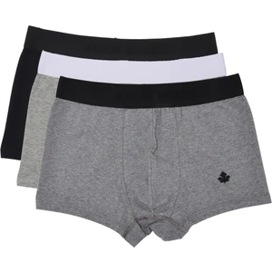 ADAM BOXES Boxer Trunk Neo-Cosy 
3'lü Paket - Siyah, Gri, Antrasit
