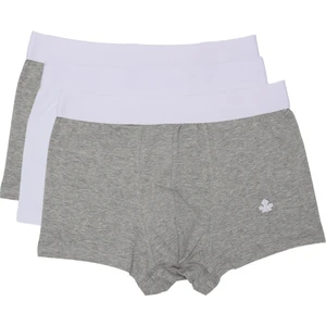 ADAM BOXES Boxer Trunk Neo-Cosy 
3'lü Paket - Gri, Beyaz