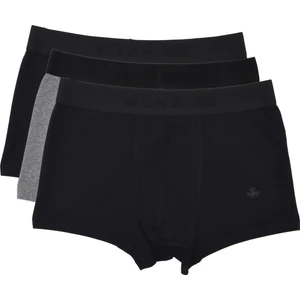 ADAM BOXES Boxer Trunk Neo-Cosy 
3'lü Paket - Siyah, Antrasit