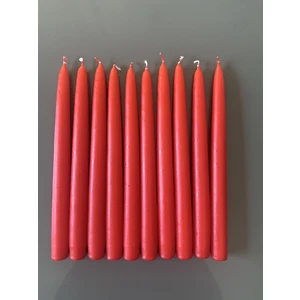Gizemli Home 10 Lu Set Kırmızı Şamdan Mumu
