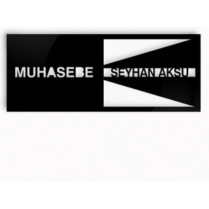 Kişiye Özel Muhasebe Duvar & Kapı Isimliği (Model 2)