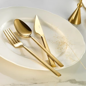 Doğa 18 Parça Gold Çatal Kaşık Bıçak Seti