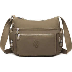 Smart Bags Krinkıl Kumaş Su Geçirmez Kadın Çapraz Çanta BC 1115 - Açık Kahve