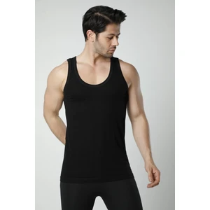 Hmd 600 3'lü %100 Pamuklu Suprem Askılı Erkek Atlet - Siyah