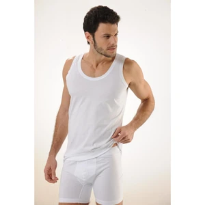 Hmd 600 3'lü %100 Pamuklu Suprem Askılı Erkek Atlet - Beyaz