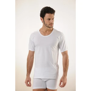 Hmd 606 Ribana %100 Pamuk Süprem Bisiklet Yaka Erkek Atlet - Beyaz