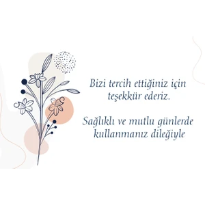 Tellgraf Teşekkür Kartı 5,5 x 8,5 cm