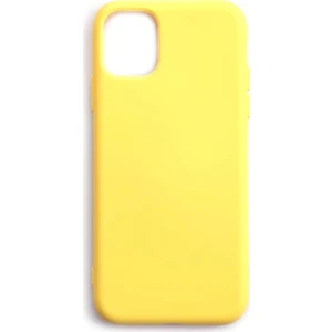 Apple iPhone 11 Lansman Silikon Kılıf Sarı