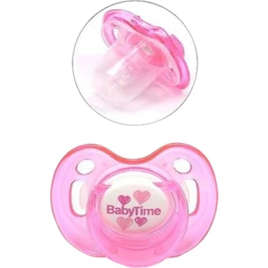 BT151 Silikon Kiraz Uçlu Emzik Kapaklı No 3 Pembe