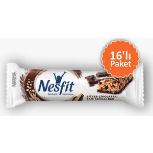 Nesfit Bitter Çikolatalı Bar 24 gr 16 Adet