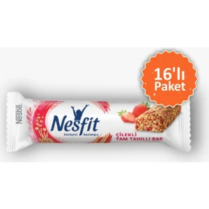 Nesfit Çilekli Tam Tahıllı Bar 24 gr 16 Adet