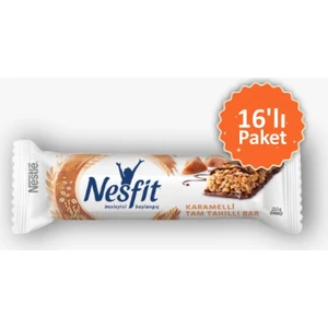 Nesfit Karemelli Tam Tahıllı Bar 24 gr 16 Adet