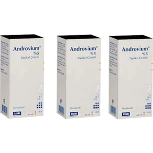 Androvium %5 Tropikal Çözelti 60ML | 3 Adet