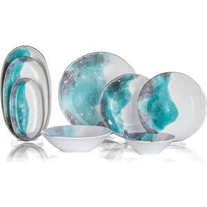 Haze Yemek Takımı 55 Parça Yeşil