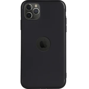 Cepstok Apple iPhone 11 Pro Max Kılıf Ultra Ince Slim Tıpalı Siyah Mat Silikon