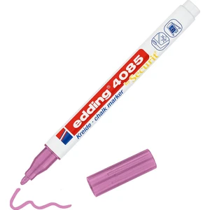 4085 Kara Tahta ve Cam Için Likit Sıvı Tebeşir Kalemi Metalik Pembe