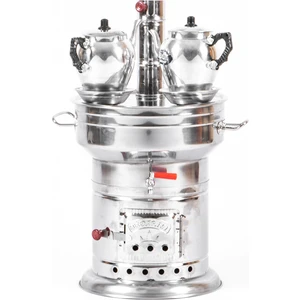 12 Lt Semaver x 2  + Alüminyum Demlik