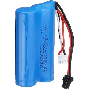 7.4V 18650 Li-On 1300 Mah Lg Pilli Siyah Soketli Oyuncak Bataryası