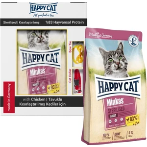 Happy Cat Happycat Minkas Sterilised Tavuklu Kısır Kedi Maması 10 kg