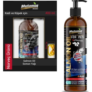 Mutamin Organics Mutamin Norveç Kedi ve Köpek Somon Yağı 400 ml